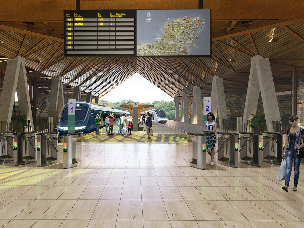 vista de andenes estacion palenque